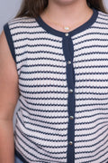 Sara Knit Button Down Top