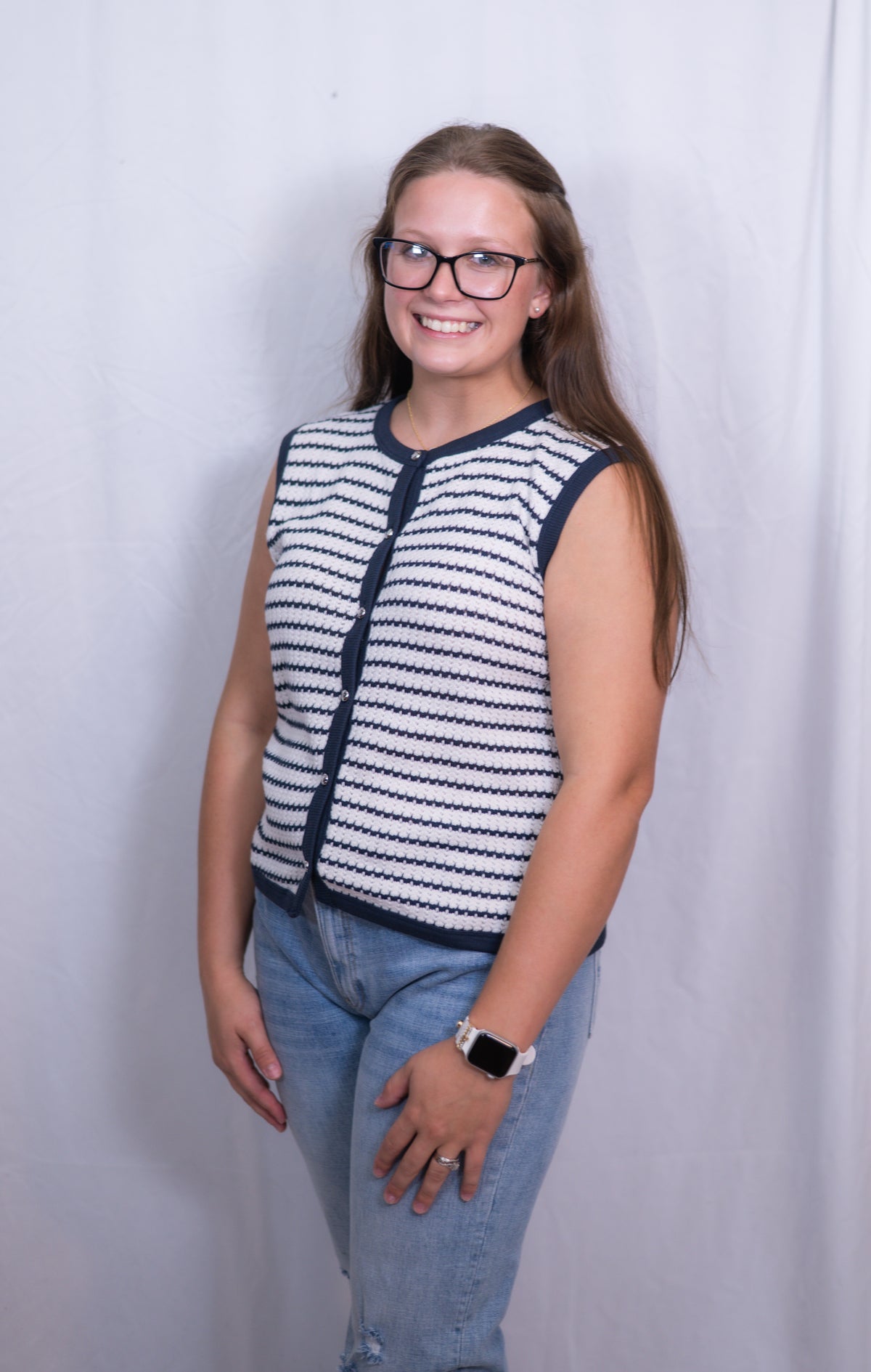 Sara Knit Button Down Top