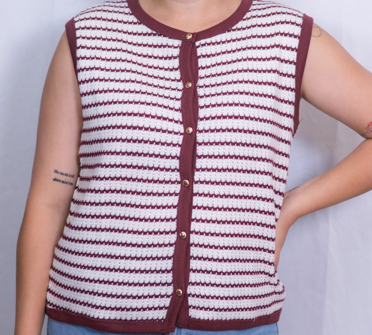 Sara Knit Button Down Top